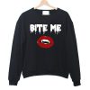 Bite Me Vampire Lips Fleece sweatshirt RF02
