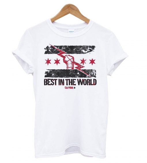 CM Punk Best In The World White T shirt RF02