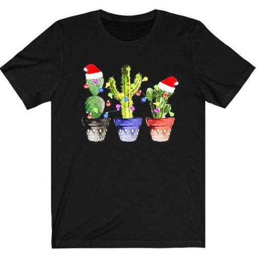 Cactus Lover Merry Christmas t shirt RF02