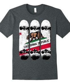 California Republic Skateboard t shirt RF02