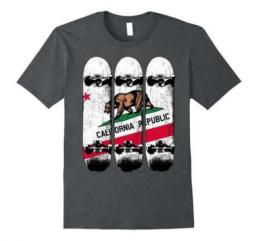 California Republic Skateboard t shirt RF02