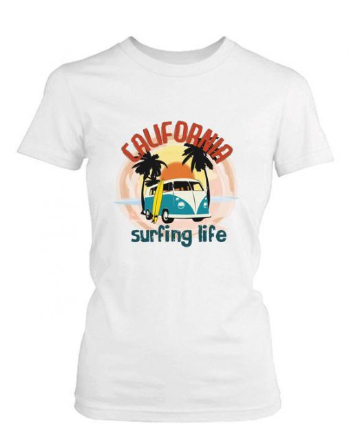 California Surfing Life t shirt RF02