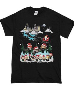 Christmas In Hogwarts Chibi Harry Potter Version t shirt RF02