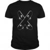 Crossed Skateboards t shirt RF02