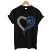 Dallas Cowboys diamond heart t shirt RF02