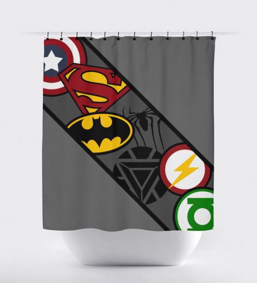 Dc Superhero Shower Curtain RF02