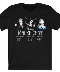 Disney Maleficent 2 Cast Signature t shirt RF02