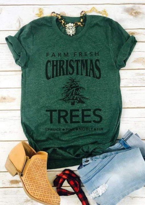 Farm Fresh Christmas Trees t shirt RF02