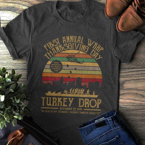 First Annual WKRP Funny Thanksgiving t shirt RF02