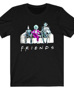 Friends Jack Skellington Barnabas Collins And Joker t shirt RF02