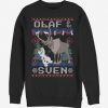Frozen Ugly Christmas Olaf Sven sweatshirt RF02