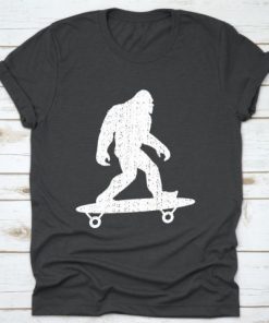 Funny Bigfoot Skateboard t shirt RF02