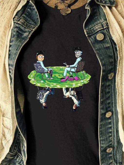 Funny Rick Morty Cosplay Reflection Breaking Bad t shirt RF02