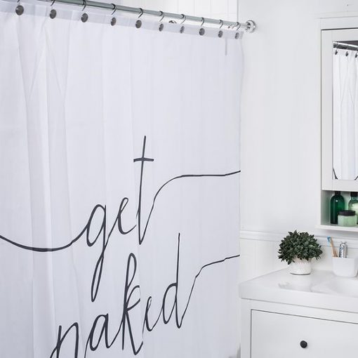 'Get Naked' Shower Curtain RF02