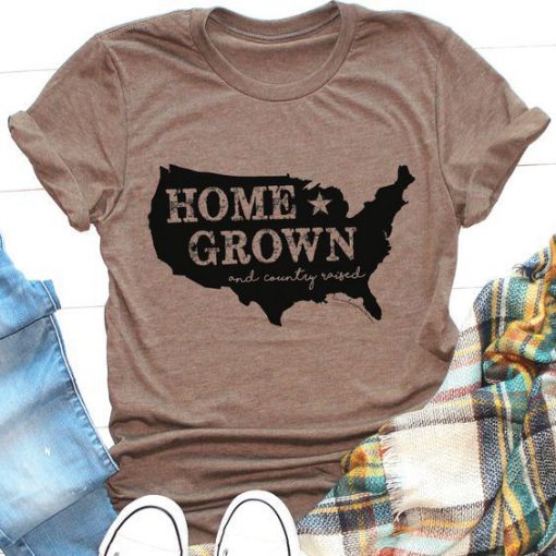 HOME GROWN USA t shirt RF02