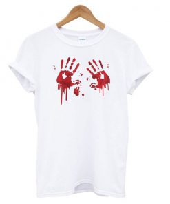 Halloween Bloody Hands t shirt RF02