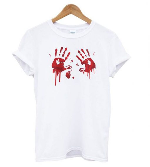 Halloween Bloody Hands t shirt RF02