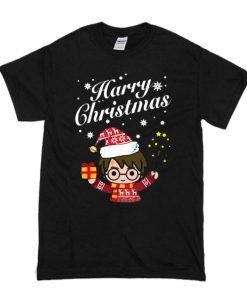 Harry Potter chibi happy christmas t shirt RF02