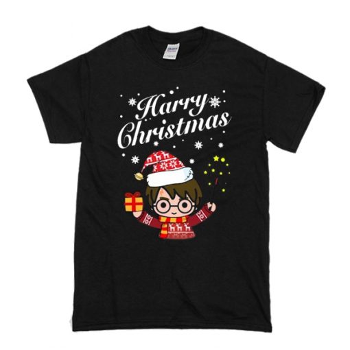 Harry Potter chibi happy christmas t shirt RF02