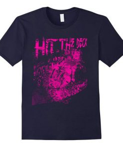 Hit The Deck Pink Skater Skateboarding t shirt RF02