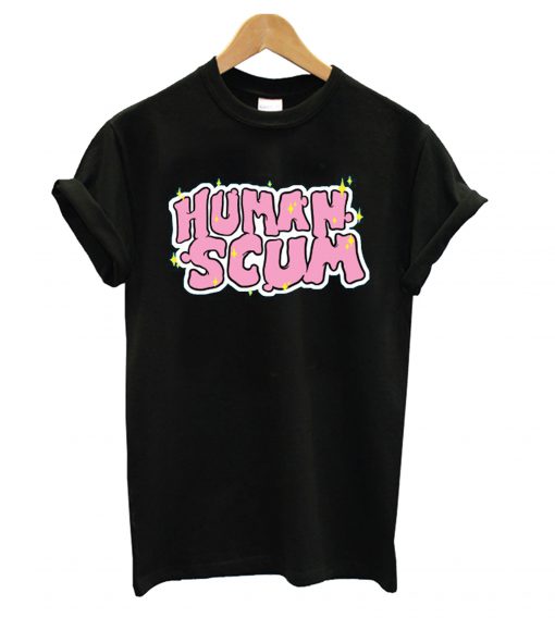 Human Scum Black T shirt RF02