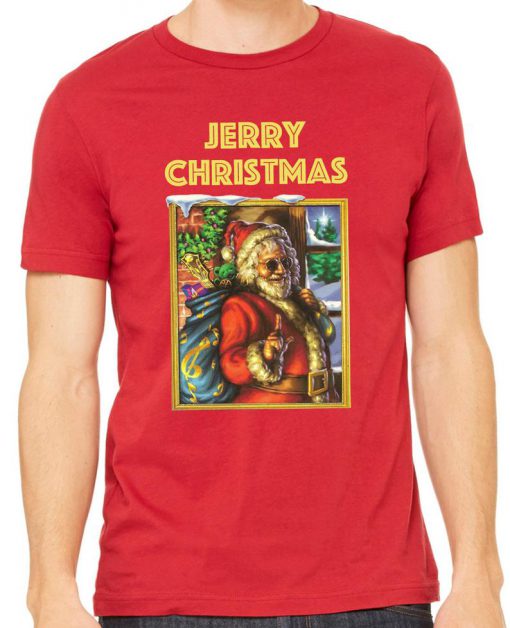 Jerry Christmas Jerry Garcia Christmas t shirt RF02