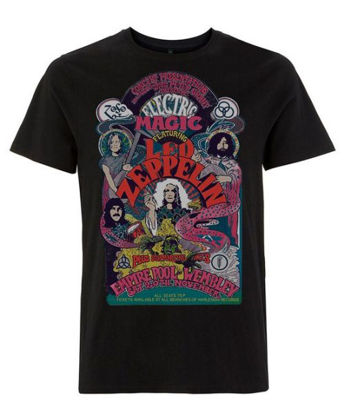 Led Zeppelin Electric Magic Poster Wembley t shirt RF02