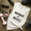 Mermaid with Muscle tank top RF02