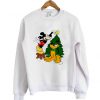 Mickey mouse and pluto christmas sweatshirt RF02