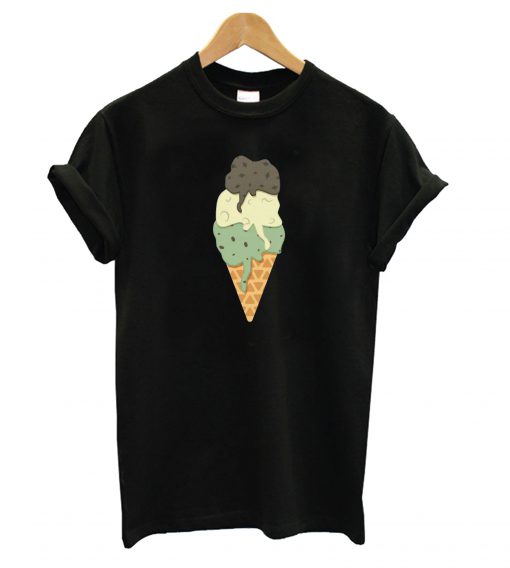 Mint Vanilla Chocolate Ice Cream Sundae T shirt RF02