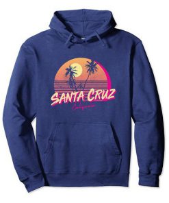 Retro Santa Beach Sunset hoodie RF02