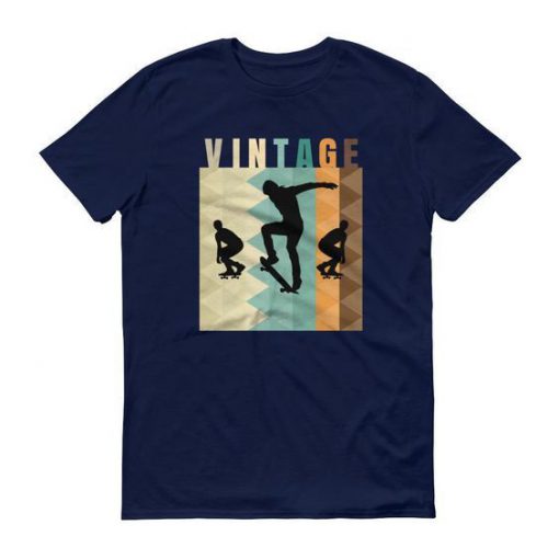 Retro Vintage Style Skateboarding t shirt RF02