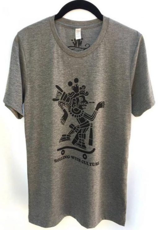 Skateboard Aztec t shirt RF02