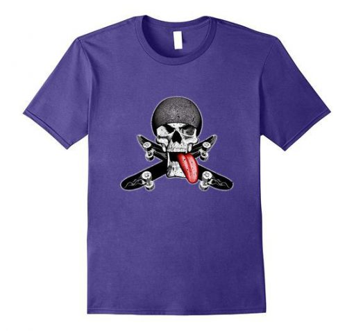 Skater Skull Skateboards t shirt RF02