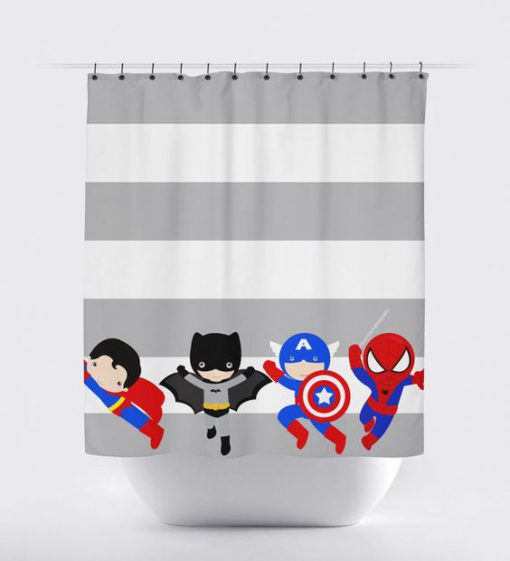 Superhero Shower Curtain RF02