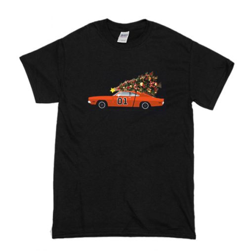 The General Lee Car Christmas Tree t shirt RF02