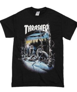 Thrasher 13 wolves t shirt RF02