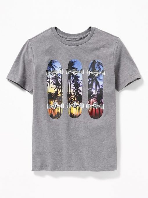 Three Skateboard t shirt RF02