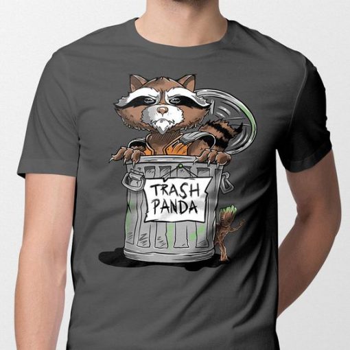 Trash Panda Rocket Raccoon Groot t shirt RF02