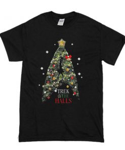 Trek The Halls Christmas t shirt RF02