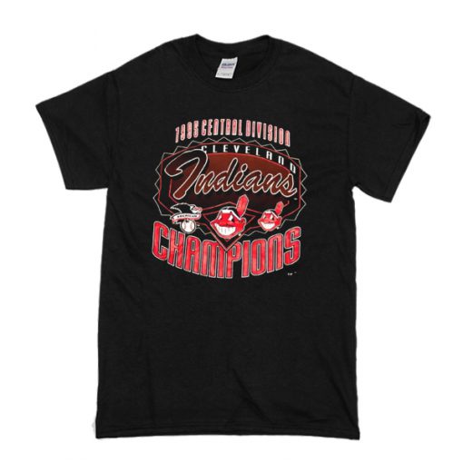 Vintage Cleveland Indians champions t shirt RF02