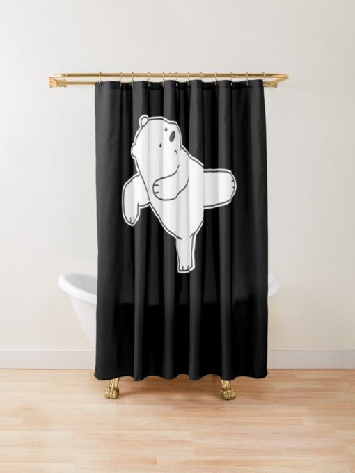 We Bare Bears Ice Bear Shower Curtain RF02
