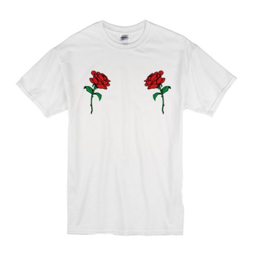 Women's Roses Boobs t shirt RF02