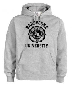 barcelona university dark hoodie RF02