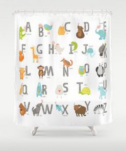 Animal Alphabet Shower Curtain RF02