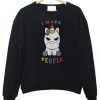 Baby Unicorn I Hate People sweatshirt RF02