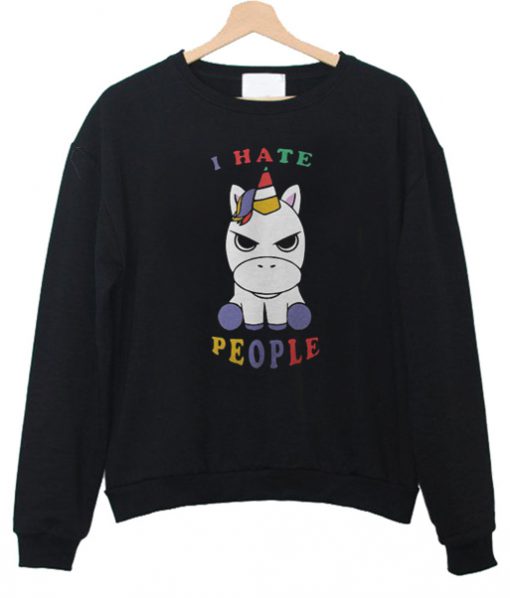Baby Unicorn I Hate People sweatshirt RF02