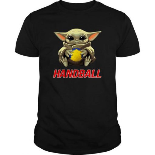 Baby Yoda Hug Handball t shirt RF02