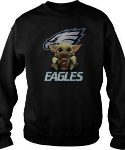 Baby Yoda Hug Philadelphia Eagles sweatshirt RF02