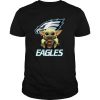 Baby Yoda Hug Philadelphia Eagles t shirt RF02